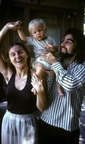 Irmelin Indenbirken with Ex-Husband, George Paul Di Caprio and son, Leonardo Di Caprio.